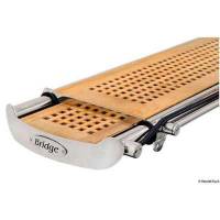 Passerella idraulica telescopica BRIDGE struttura acciaio inox AISI 316 lucidato a specchio