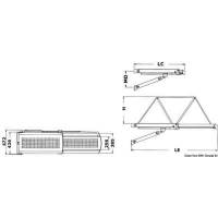 Passerella idraulica telescopica BRIDGE struttura acciaio inox AISI 316 lucidato a specchio