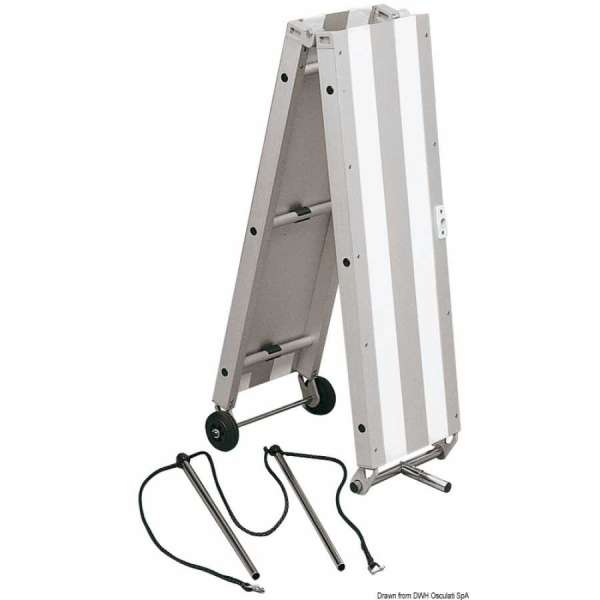 Passerella pieghevole alluminio anodizzato 200cm