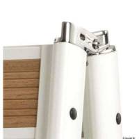 Passerella pieghevole alluminio verniciato bianco