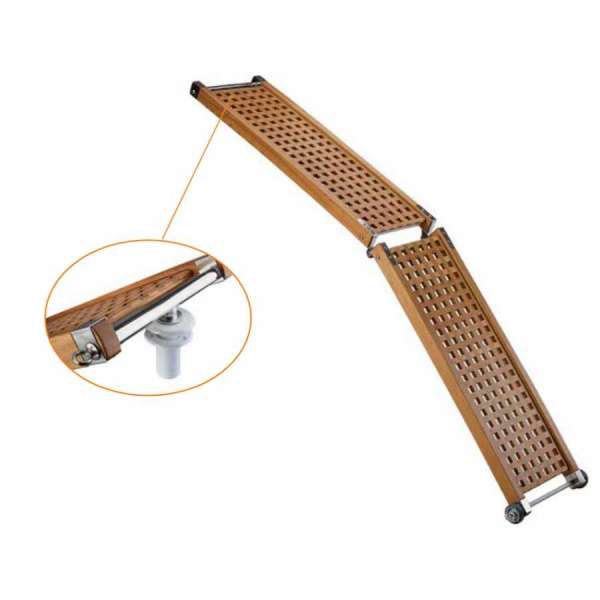 Passerella pieghevole con carabottino super leggera in legno marino