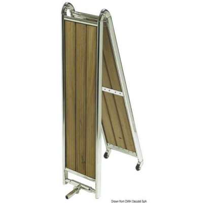 Passerella pieghevole in acciaio inox lucidato a specchio