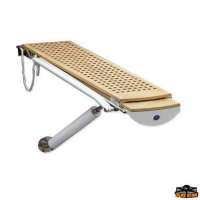 Passerella telescopica  elettrica 12v con pianale in carabottino