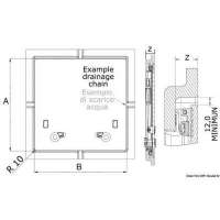 Passo uomo LEWMAR Flush Hatch