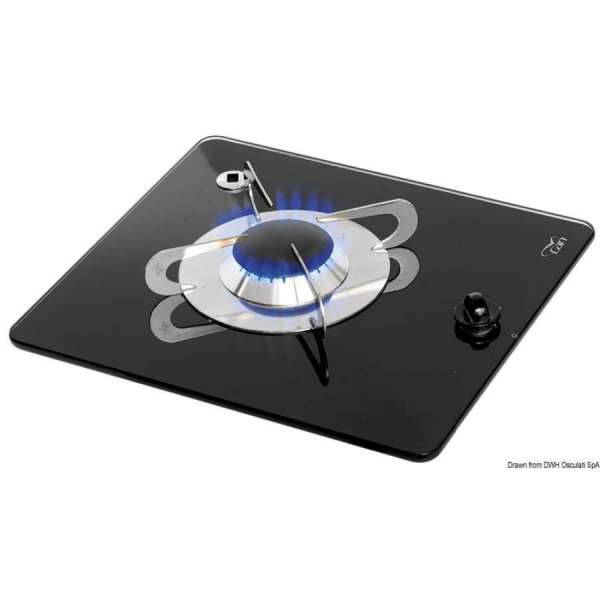 Piano a gas vetro cristallo