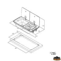Piano cottura 2 fuochi con coperchio in vetro temperato fum&egrave; in due parti Can
