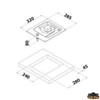 Piano cottura a incasso Can
