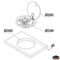  Piano cottura a incasso con coperchio in vetro fum&egrave; Can