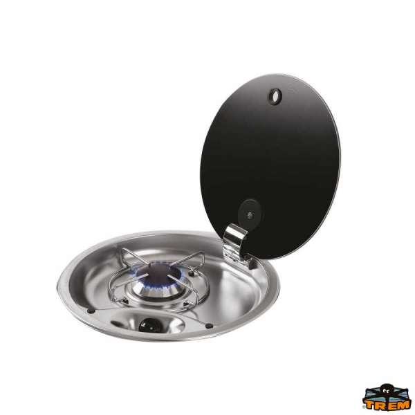  Piano cottura a incasso con coperchio in vetro fum&egrave; Can