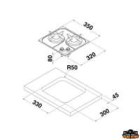 Piano cottura a incasso