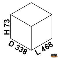 Piano cottura da incassoa a gas  2 fuochi Hidra