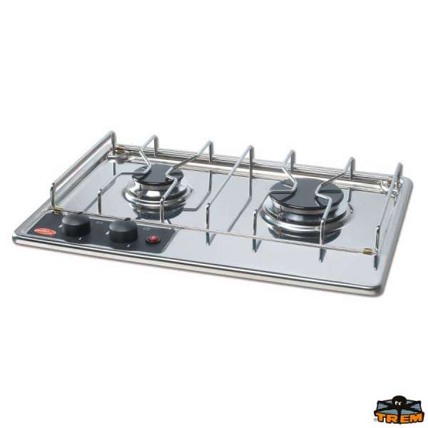 Piano cottura da incassoa a gas  2 fuochi Hidra