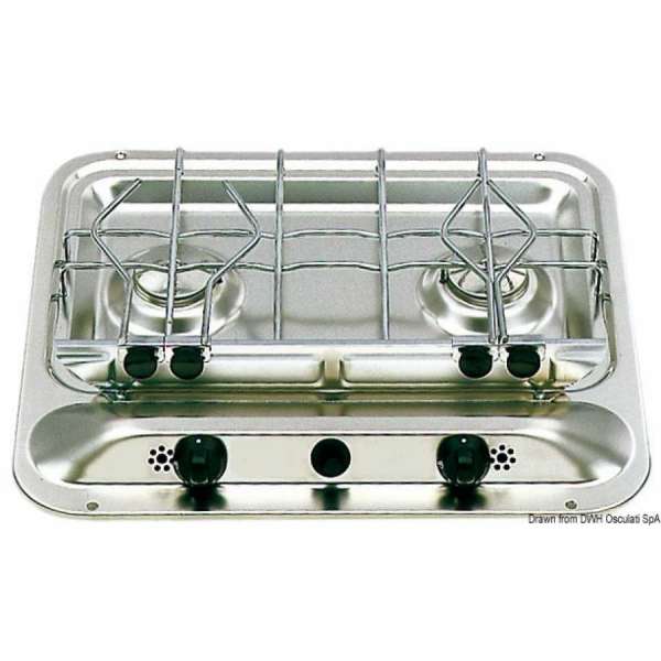 Piano cottura DOMETIC a 2 fuochi senza lavello