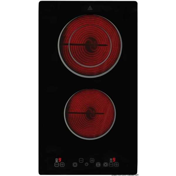 Piano cottura in vetroceramica touch control 