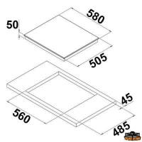 Piano di cottura con quattro piastre radianti Can