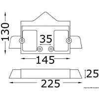 Piastra entrofuoribordo (zinco)