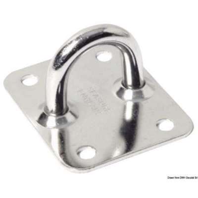 Piastra fissaggio con base piana