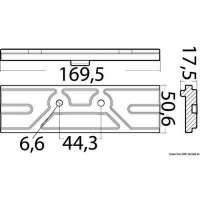 Piastra per motori fuoribordo 150 HP 4 tempi