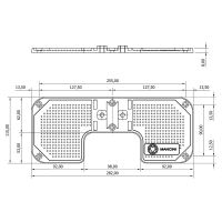 Piastra Salva Poppa In Alluminio Mm.280x115
