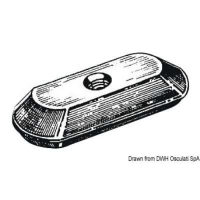 Piastrina 2-5 HP senza inserto con foro Ø 7