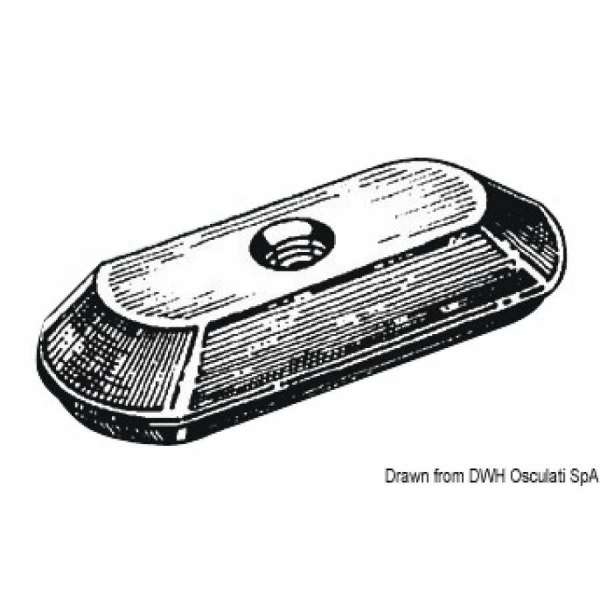 Piastrina 2-5 HP senza inserto con foro Ø 7