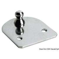 Piastrina di fissaggio piana