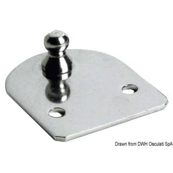 Piastrina di fissaggio piana