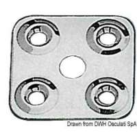 Piastrina fissa cinghie in acciaio inox