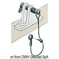 Piastrina inox + cavetto inox Ø 1,6 mm + spina inox