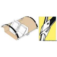 Piastrina per stecche da corrimano