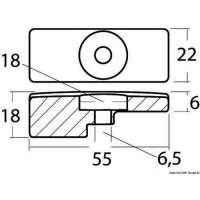 Piastrina per Suzuki 4 tempi 60/140 HP