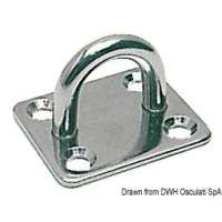 Piastrina rettangolare con anello