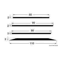 Piattina salvachiglia o come bordo laterale in EPDM