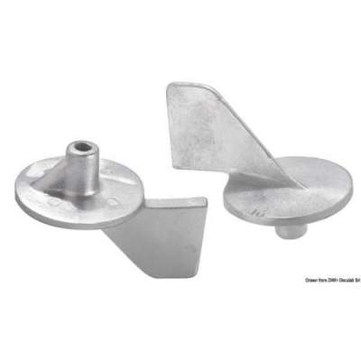 Pinna universale su piastra tonda