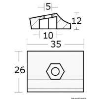 Placchetta per 9,9-15 Hp 2 tempi + 8/9,9/15 4 tempi