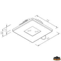 Plafoniera a led da incasso