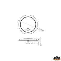 Plafoniera a LED senza incasso