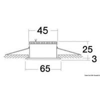 Plafoniera alogena da incasso Atlas