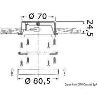 Plafoniera alogena da incasso FORESTI E SUARDI Hydra