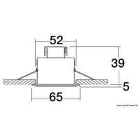 Plafoniera alogena da incasso Sterope