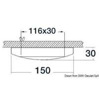 Plafoniera alogena senza incasso Polaris