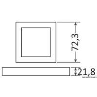 Plafoniera LED ad incasso ridotto Aruba