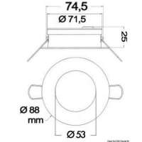 Plafoniera LED da incasso Negril