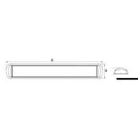 Plafoniera lineare a LED a potenza variabile