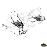 Plancetta di poppa con scaletta 4 gradini estraibile