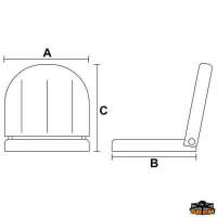 Poltroncina a ribalta senza rivestimento DELUXE