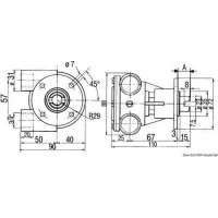 Pompa tipo NAUCO FPR040, flangiata, per applicazione diretta sul motore