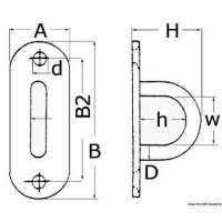 Ponticello con base piana