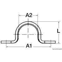 Ponticello stampato con nervatura centrale