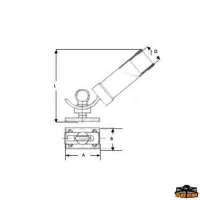 Portacanna inclinabile